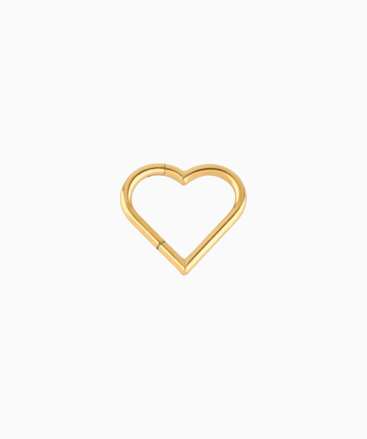 Heart Clicker Hoop - Stainless Steel - Daith - Oumo Jewelry