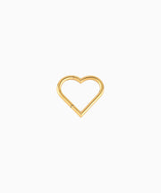 Heart Clicker Hoop - Stainless Steel - Daith - Oumo Jewelry
