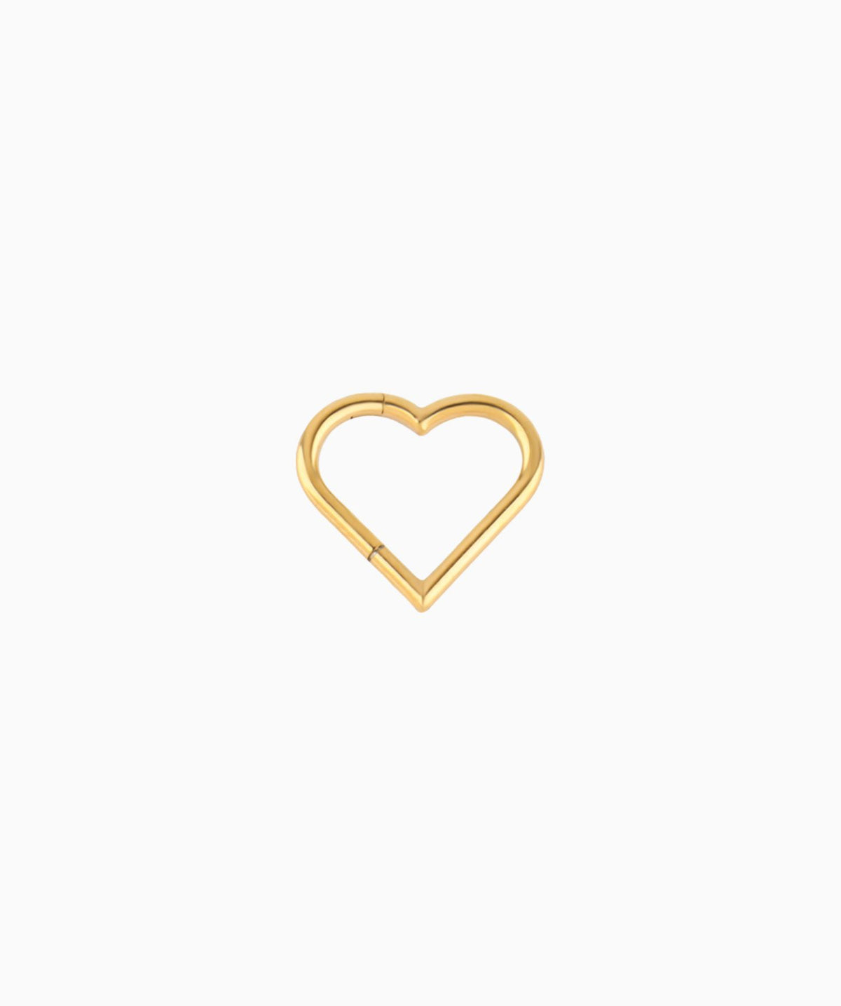 Heart Clicker Hoop - Stainless Steel - Daith - Oumo Jewelry