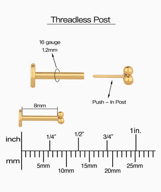 Basic Flatback Stud - OumoJewelry