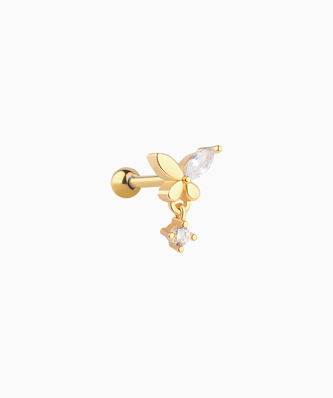 Charm Butterfly Drop Earring