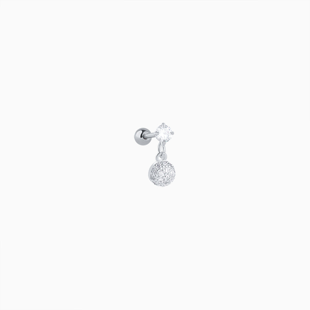 Shining Planet Drop - Stainless Steel - Flat, Upper Lobe - Oumo Jewelry