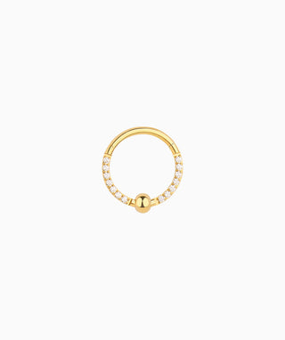 Shiny Gem Clicker Hoop - OumoJewelry
