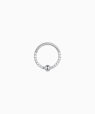 Shiny Gem Clicker Hoop - OumoJewelry
