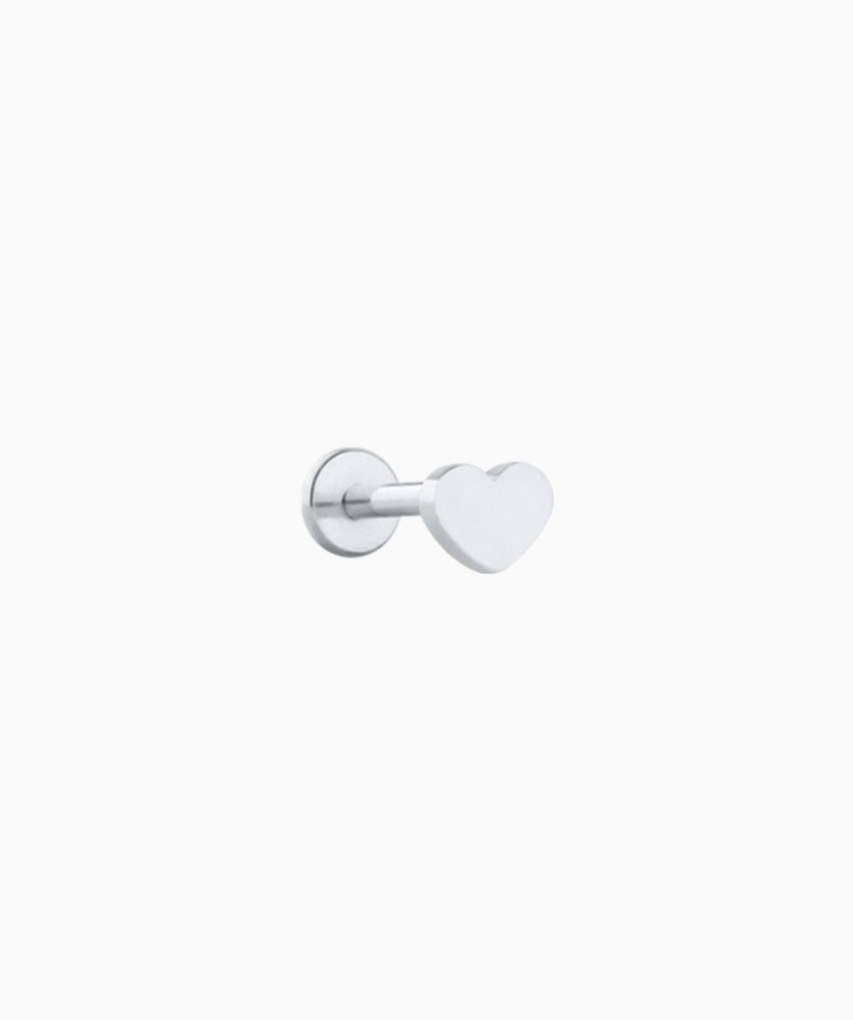 Classic Love Flatback Stud - Stainless Steel - Helix, Forward Helix, Upper Lobe - Oumo Jewelry