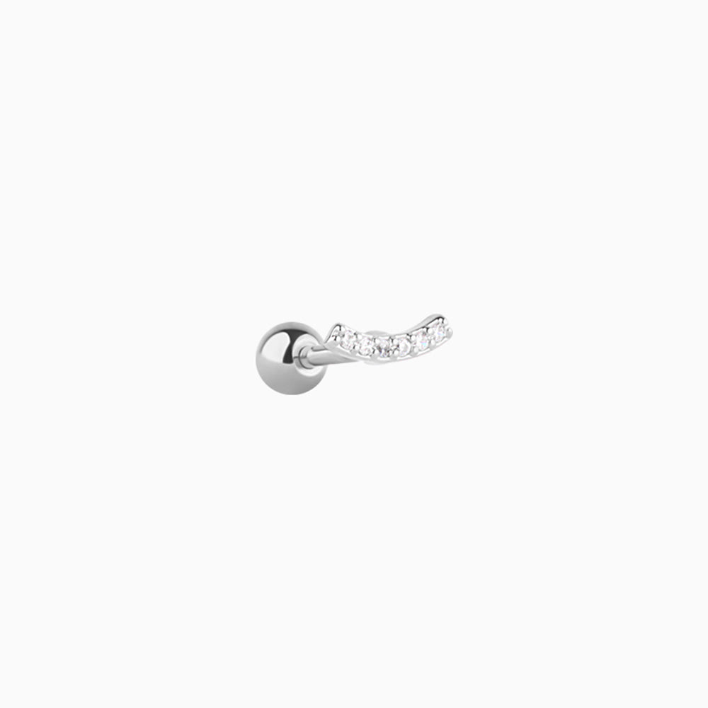 Simple Stud - Stainless Steel - Upper Lobe, Helix, Flat - Oumo Jewelry