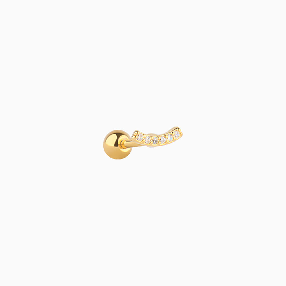 Simple Stud - Stainless Steel - Upper Lobe, Helix, Flat - Oumo Jewelry