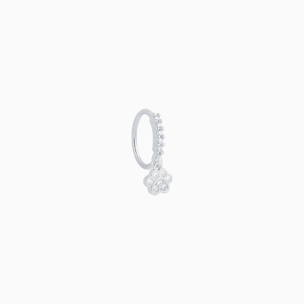 Love Cat Paw Hoop - Stainless Steel - Septum - Oumo Jewelry