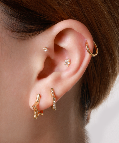 Star Helix Hoop