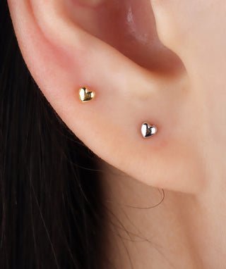 Mini Heart Stud - OumoJewelry