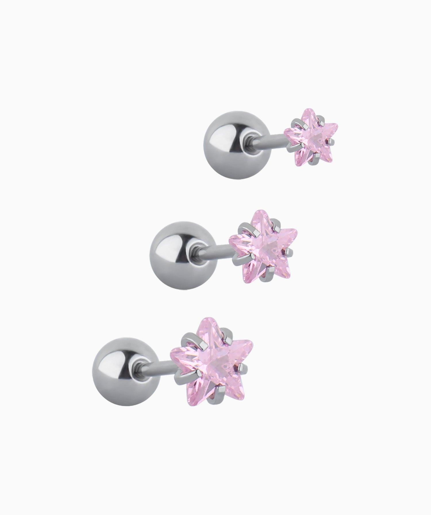 Pink Star Stud