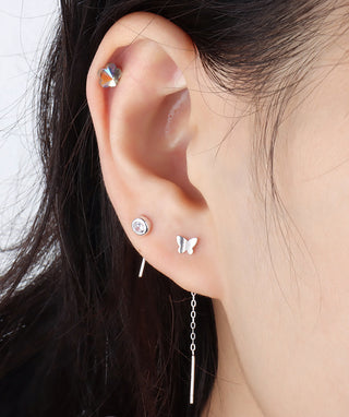 Dancing Butterfly Ear Threads - OumoJewelry