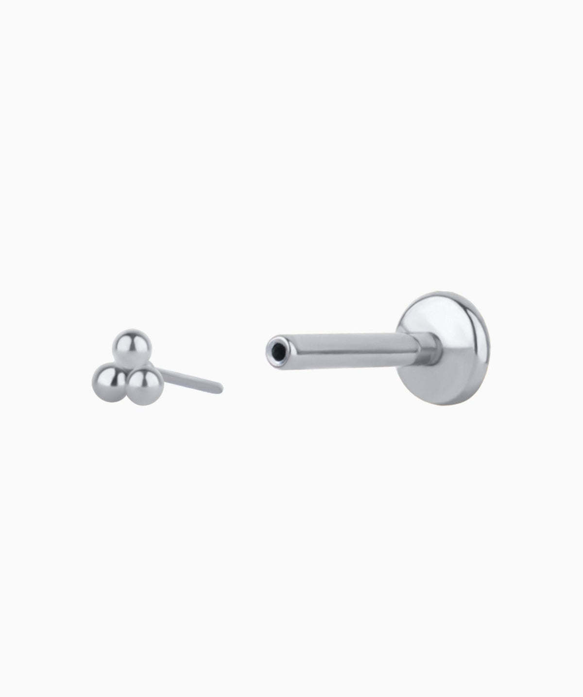 Basic Flatback Stud - Stainless Steel - Helix, Forward Helix, Upper Lobe - Oumo Jewelry