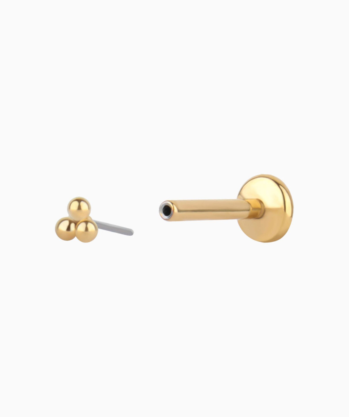 Basic Flatback Stud - Stainless Steel - Helix, Forward Helix, Upper Lobe - Oumo Jewelry