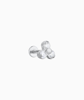 Basic Gem Flatback Stud - OumoJewelry