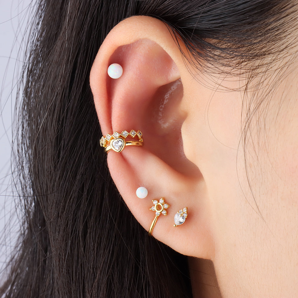 Charming Love Ear Cuff - OhmoJewelry