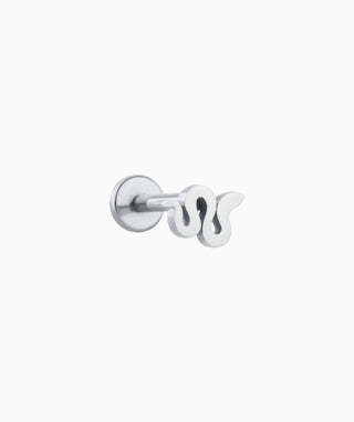 Lively Snake Flatback Stud - OumoJewelry