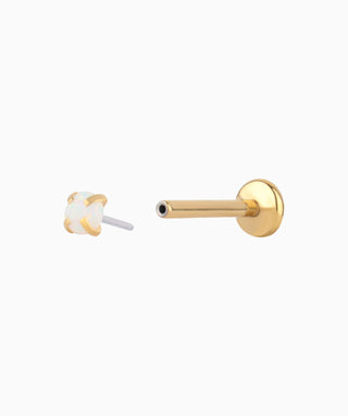 Charm Opal Flatback Stud - OumoJewelry