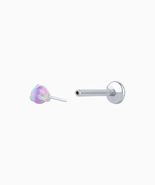 Charming Opal Ball Flatback Stud - OumoJewelry