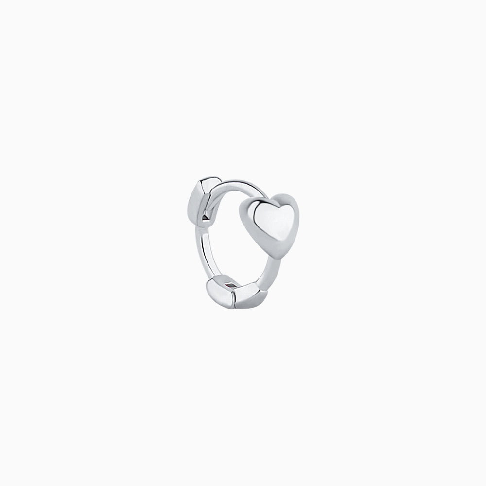 Heart Helix Hoop - Stainless Steel - Helix - Oumo Jewelry