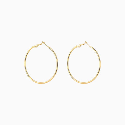 E23m11004 Classic Basic Hoops - OhmoJewelry