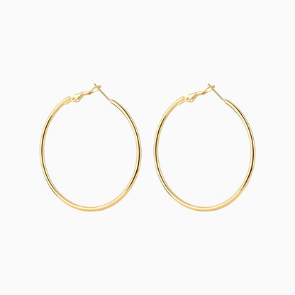 E23m11004 Classic Basic Hoops - OhmoJewelry