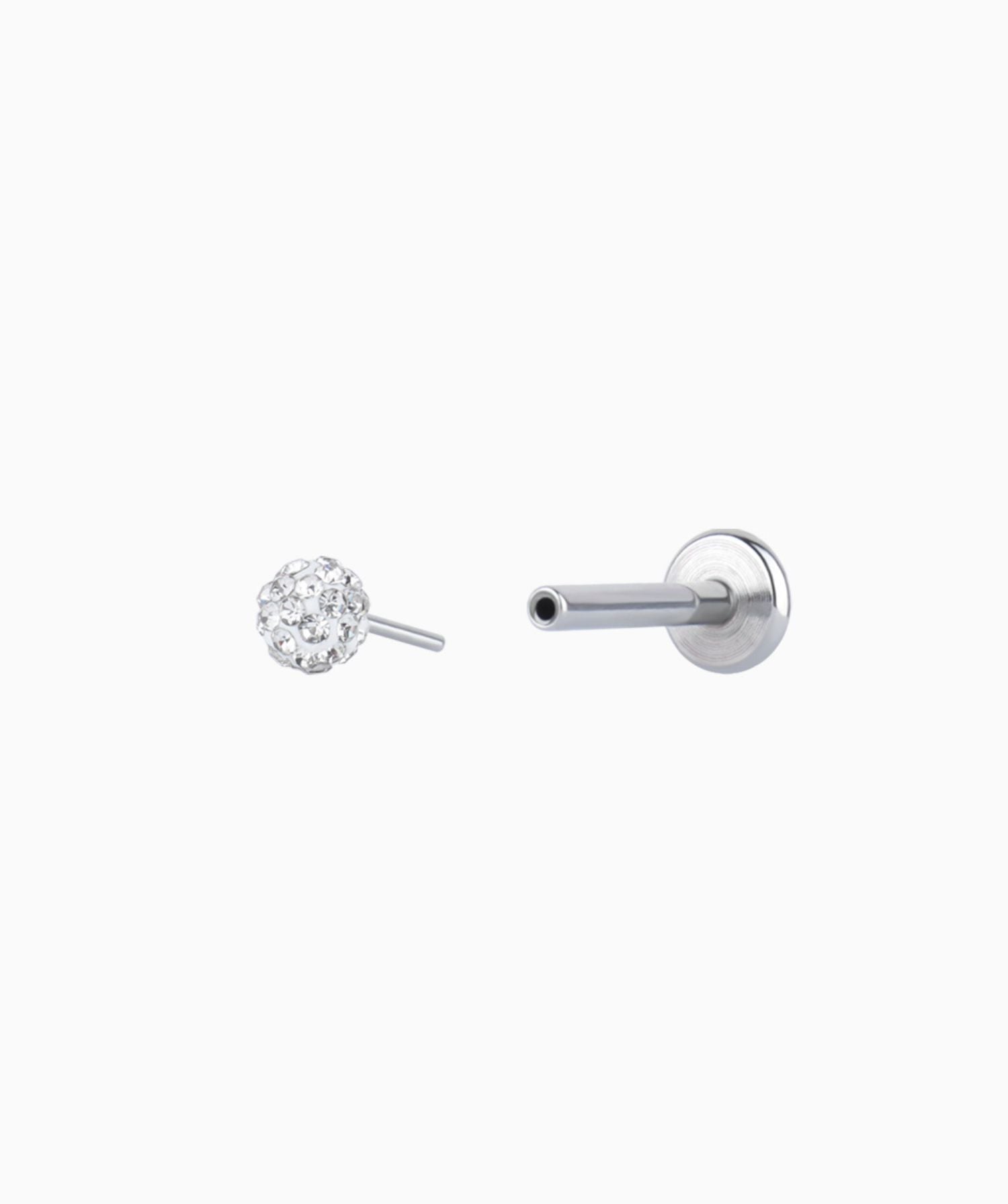 Disco Ball Push-in Flatback Stud