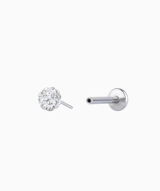 Disco Ball Push-in Flatback Stud - OumoJewelry