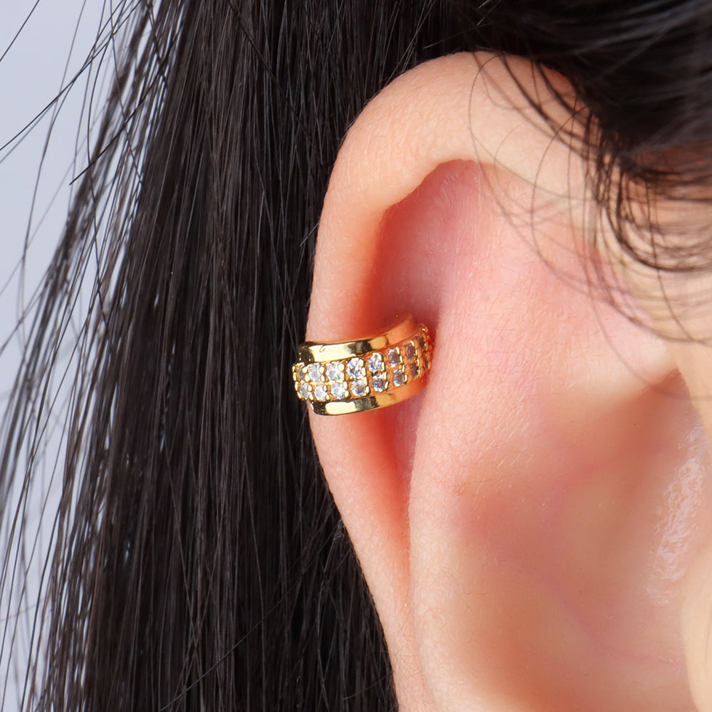 Half Huggie Stud - Stainless Steel - Upper Lobe, Helix - Oumo Jewelry