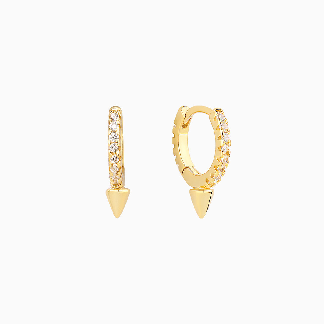 Punk Rivet Hoop Earrings - OhmoJewelry