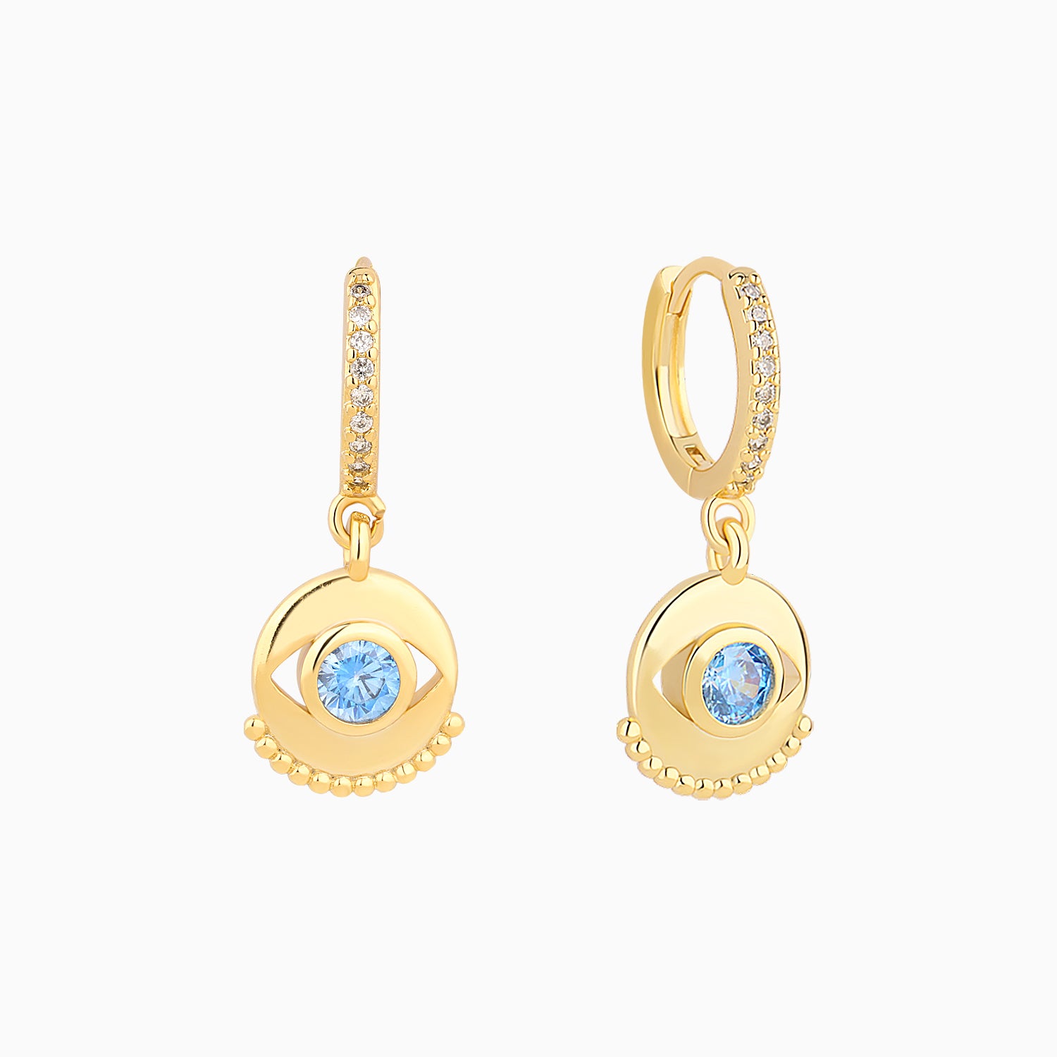 Evil Eye Drop Earrings - OhmoJewelry