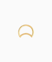 Crescent Clicker Hoop - Stainless Steel - Daith, Septum - Oumo Jewelry