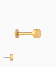 Basic Simple Flatback Stud - Stainless Steel - Helix, Forward Helix, Upper Lobe - Oumo Jewelry