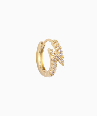 Letter N Hoop - OumoJewelry