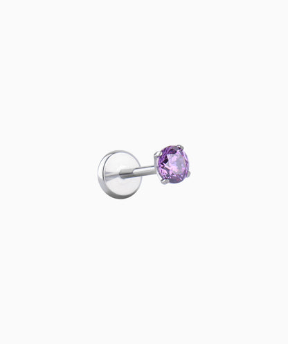 Titanium Gemstones Flatback Stud