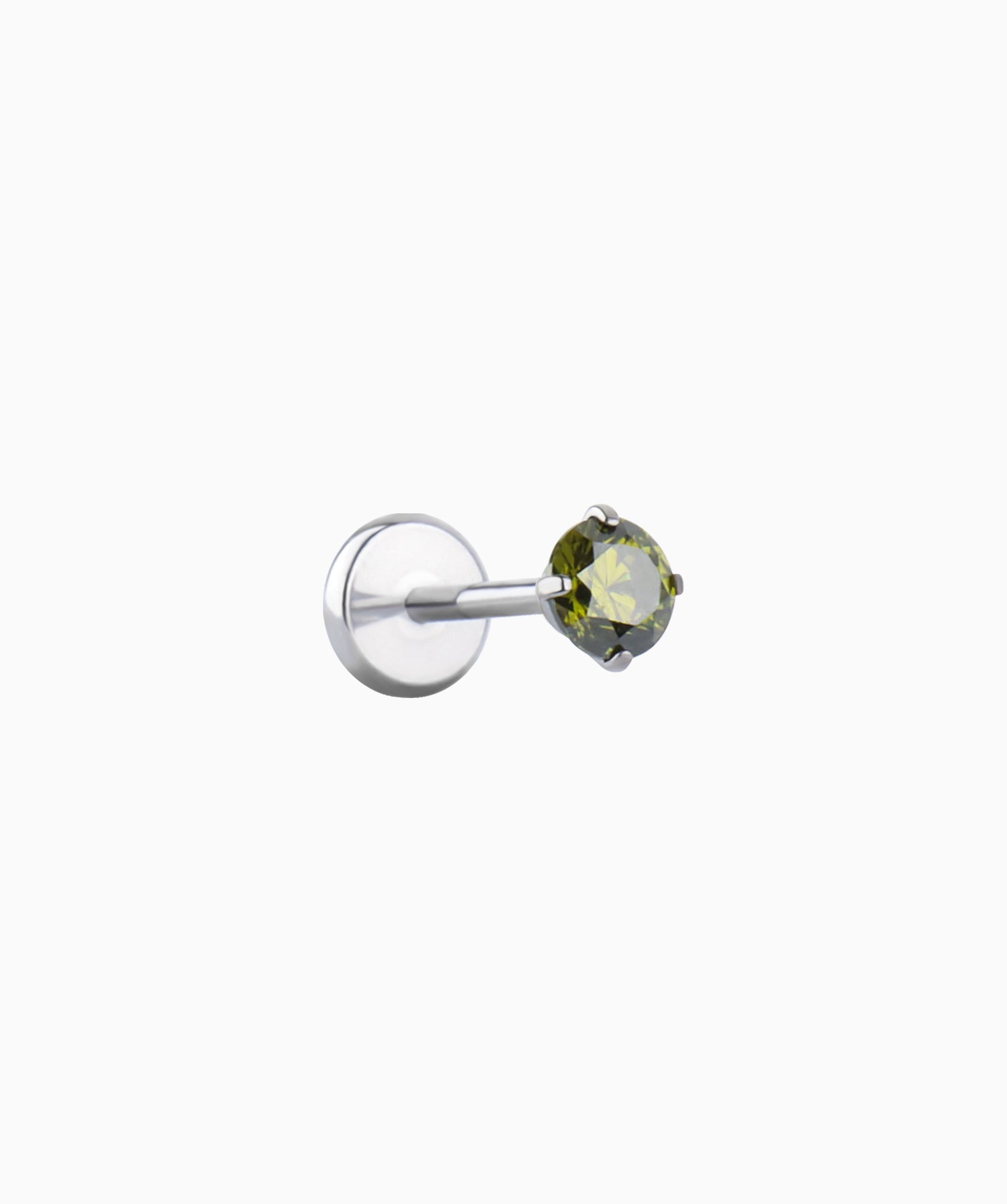 Titanium Gemstones Flatback Stud