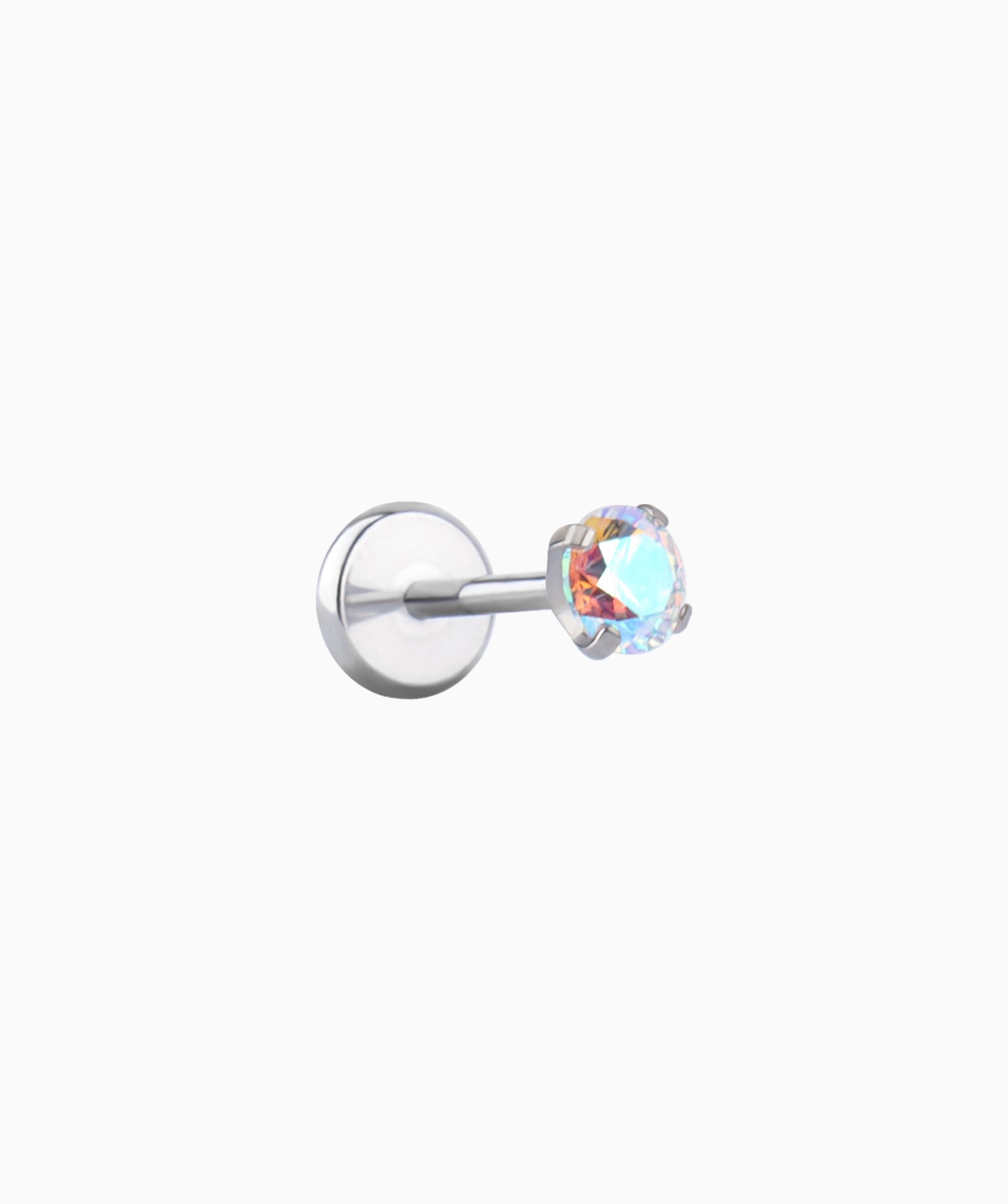 Titanium Gemstones Flatback Stud