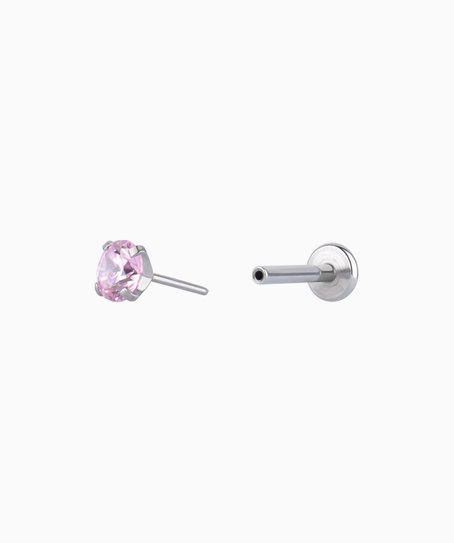 Titanium Gemstones Flatback Stud