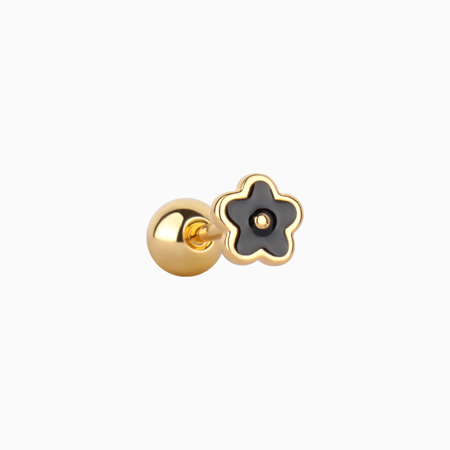 Enamel Flower Stud