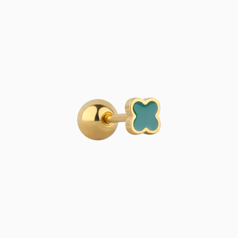 🍀Lucky Four Leaf Clover Stud - OhmoJewelry