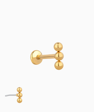 Basic Threadless Flatback Stud - OumoJewelry
