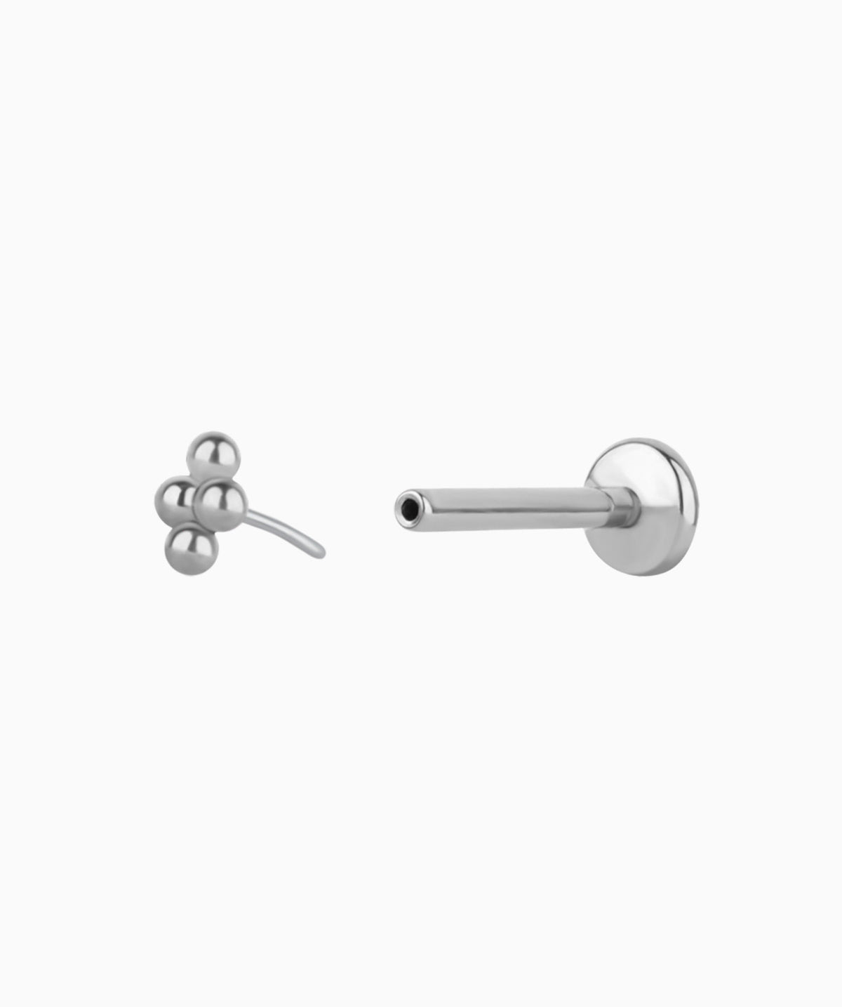 Basic Flatback Stud - Stainless Steel - Helix, Forward Helix, Upper Lobe - Oumo Jewelry