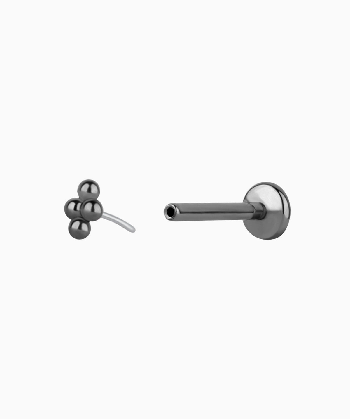 Basic Flatback Stud - Stainless Steel - Helix, Forward Helix, Upper Lobe - Oumo Jewelry
