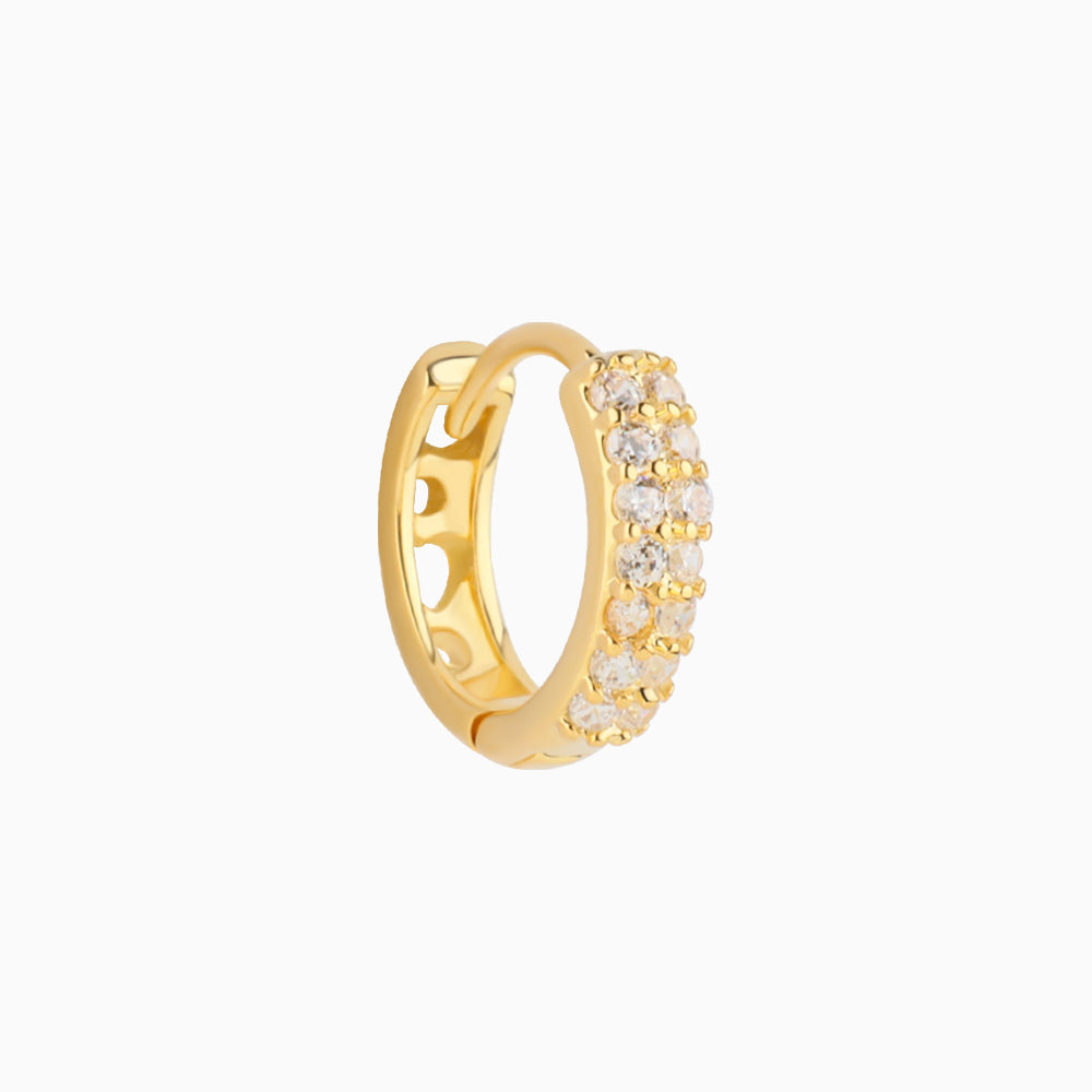 Love Sparkle Helix Hoop - Stainless Steel - Upper Lobe, Helix - Oumo Jewelry
