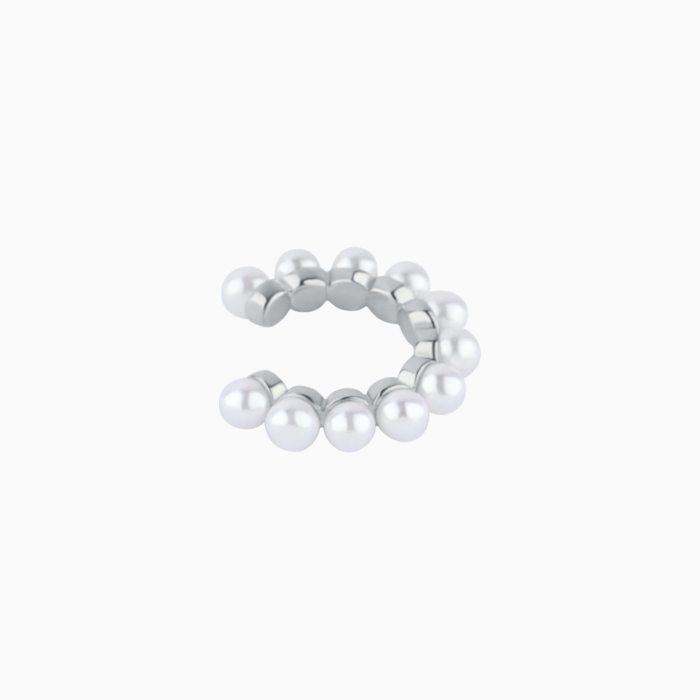 Pearl Ear Cuff - Brass - Oumo Jewelry