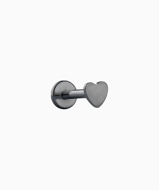Heart Flatback Stud - OumoJewelry
