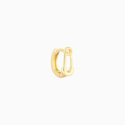 Pin Helix Hoop - Brass - Upper Lobe, Helix - Oumo Jewelry