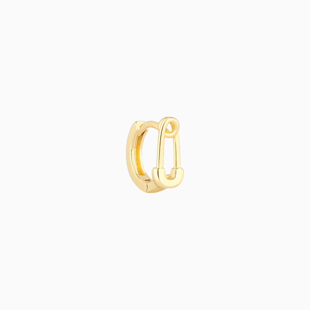 Pin Helix Hoop - Brass - Upper Lobe, Helix - Oumo Jewelry