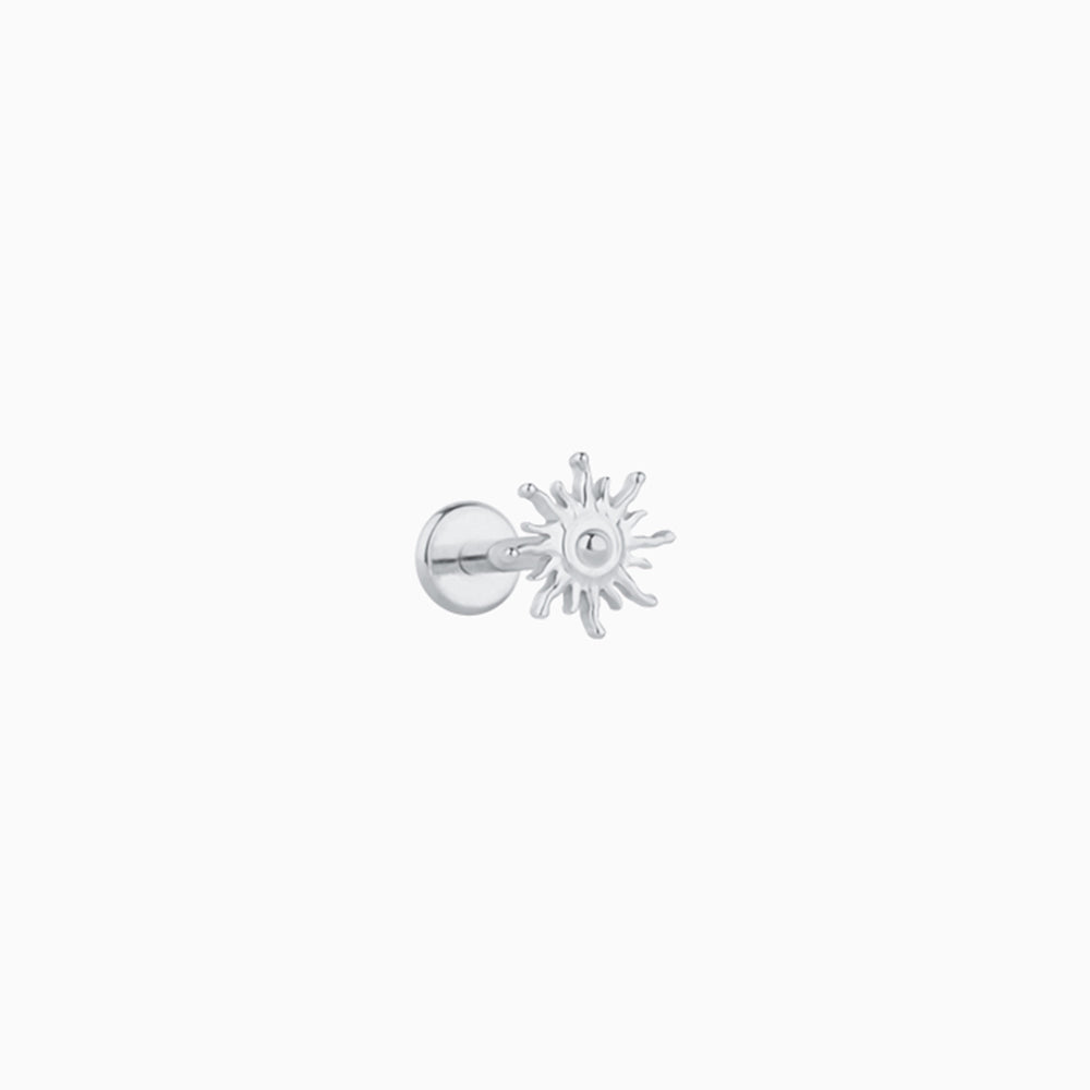 Titanium Sun Stud - OhmoJewelry