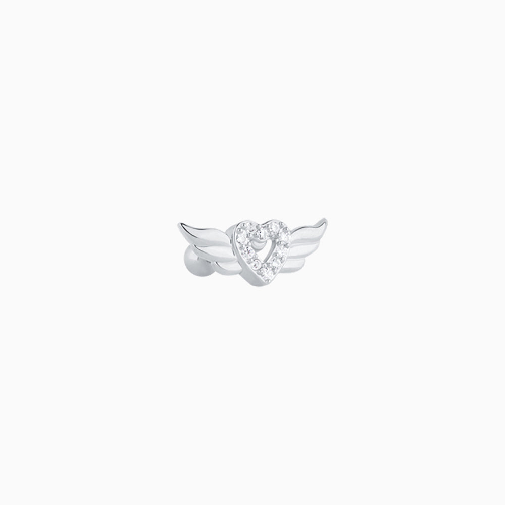 Heart Wing Stud - OhmoJewelry